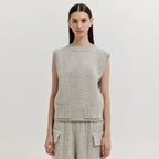 EENK EENK XET One-Pocket Knit Vest - Light Grey