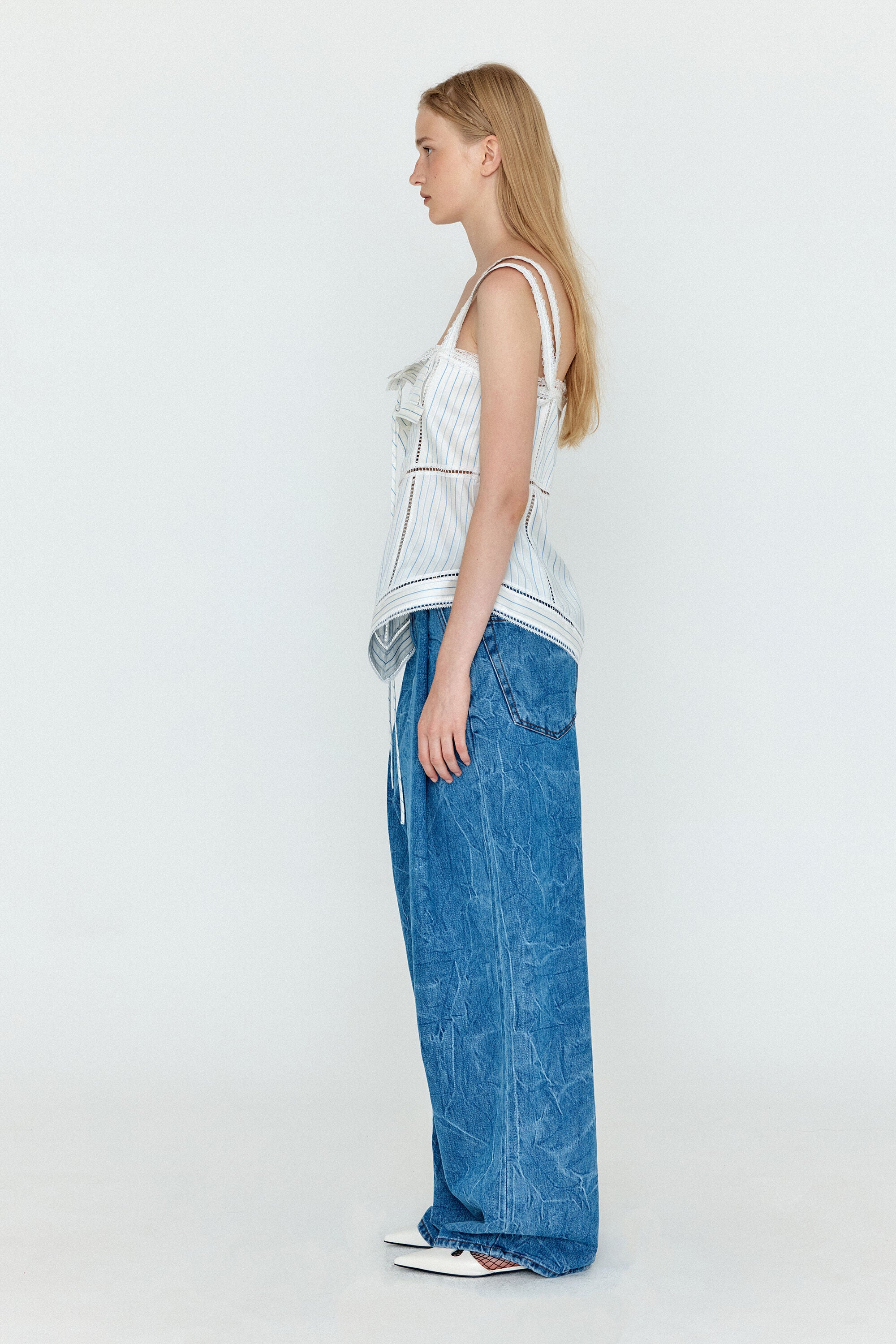 EENK EENK Shirt Layered Lace Top