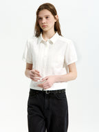 LOW CLASSIC BAMBOO LACE SHIRT_OFF WHITE_LC252BL03OW