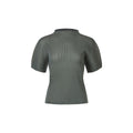 MONPLISSÉ [Women] Half-neck allonge pleated top (gray)