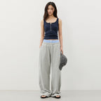 CITYBREEZE Button point sleeveless top_8COLORS