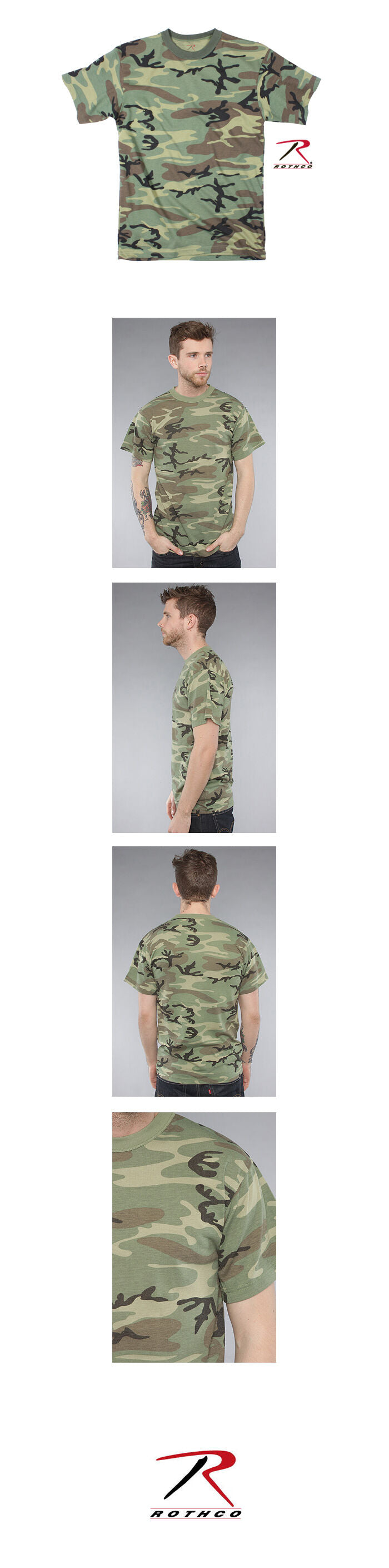 ROTHCO VINTAGE WOODLAND CAMO TEE