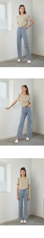 YUPPE LINEN SHIRRING SHIRT_BEIGE