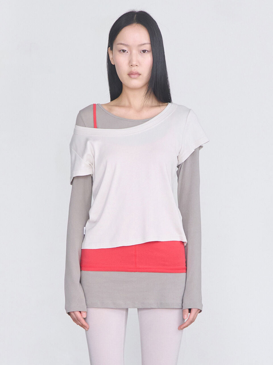 CERRIC Scoop Neck Top _ Beige
