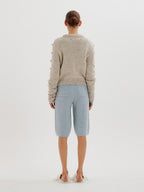 EENK EENK Knitwear Pompom Pullover - Light Grey