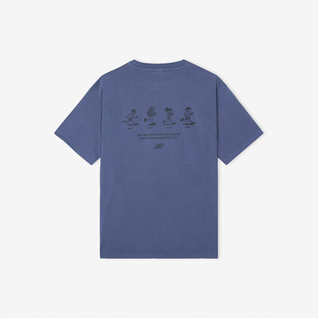 NEW BALANCE NBNEG21503 / UNI NB Friends Short Sleeve T-Shirt (D/BLUE)