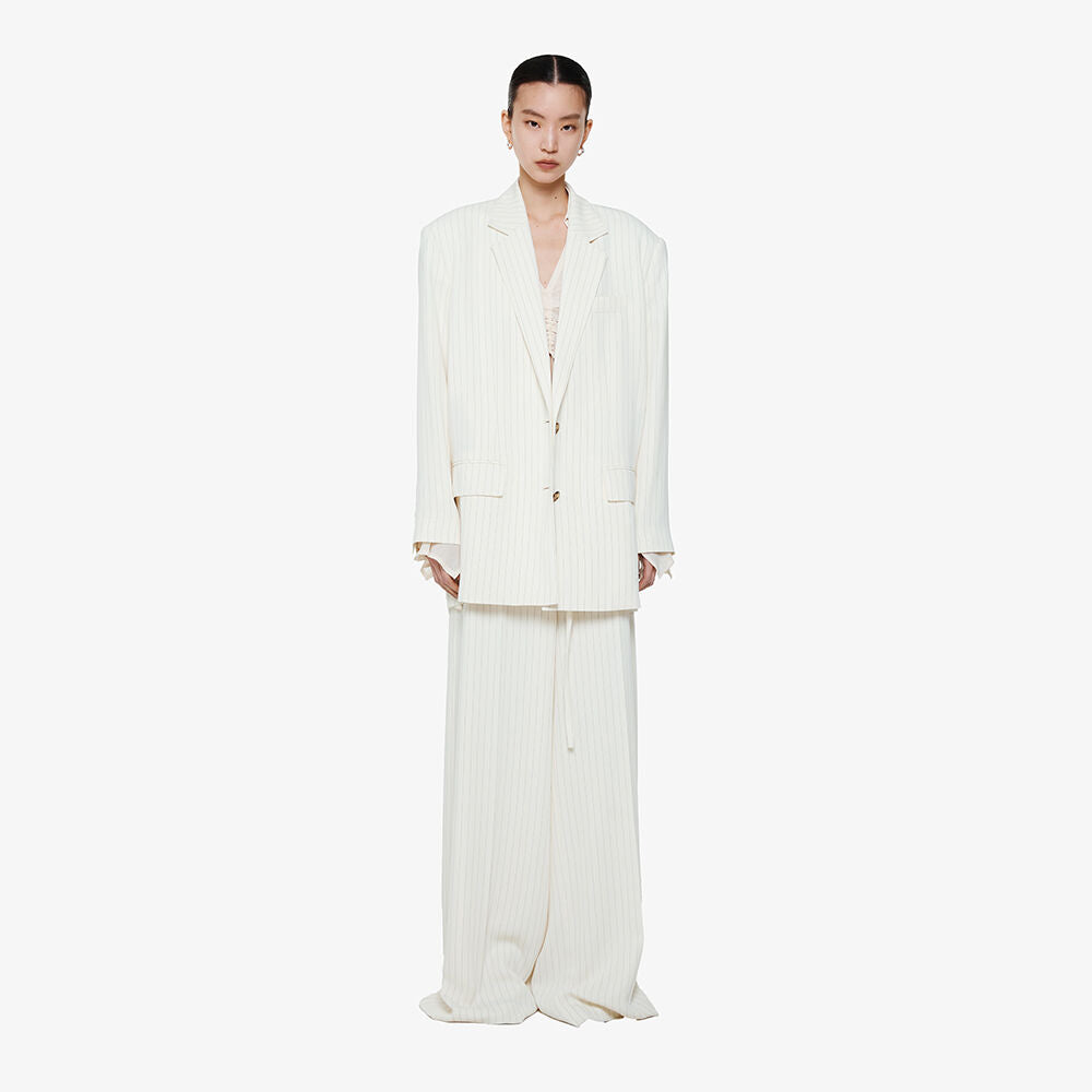 YCH SINGLE-BREASTED BLAZER IVORY (F24JK1111IV)