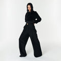 YCH WIDE-LEG TROUSERS BLACK (F23PT403BK)