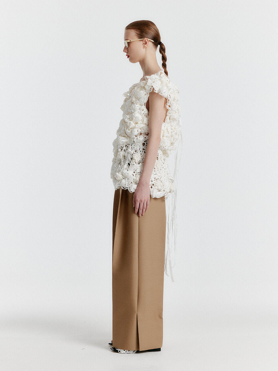 EENK YILONA Side-slit Pants - Beige