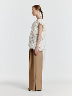 EENK YILONA Side-slit Pants - Beige