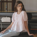 TILLIDIE Shirring puff blouse [TISU06BL02]_Pink