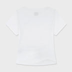 MARITHÉ+FRANҪOIS GIRBAUD W WAIST SHIRRING TEE white