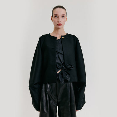 Dolman Sleeve Jacket - Black