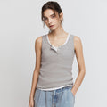 GIORDANO Ribbed henley neck tank top 326532 [4color]