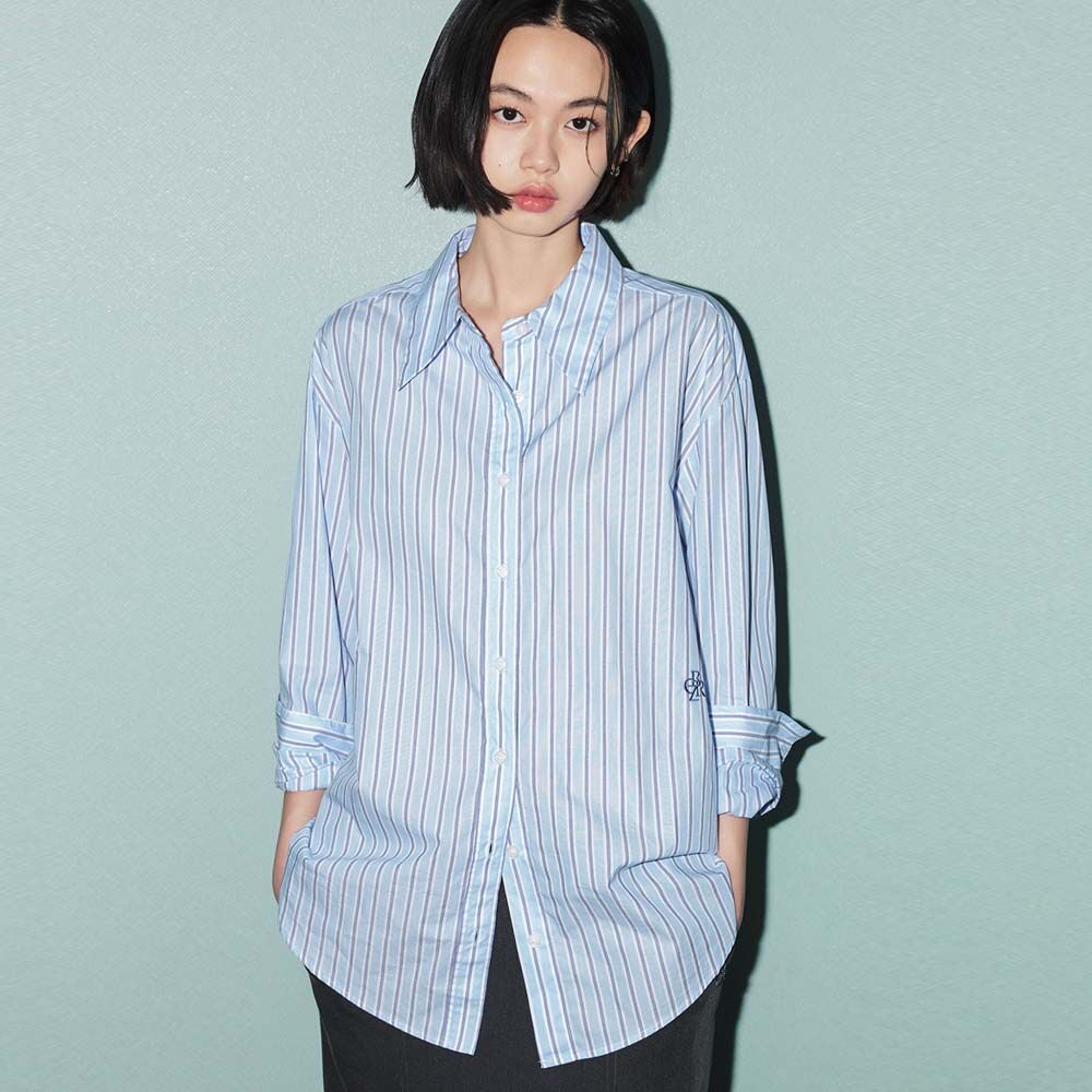 CITYBREEZE Cotton striped basic shirt_3COLORS