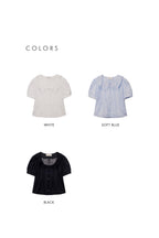 DUNST FRILL COLLARED BLOUSE WHITE_UDBL5B225WT