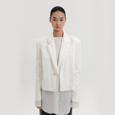 Layered Jacket - White
