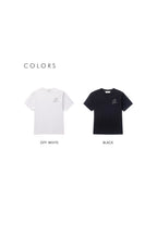 DUNST UNISEX DRAWING BLOOM LOGO T-SHIRT OFF WHITE_UDTS5B130OW