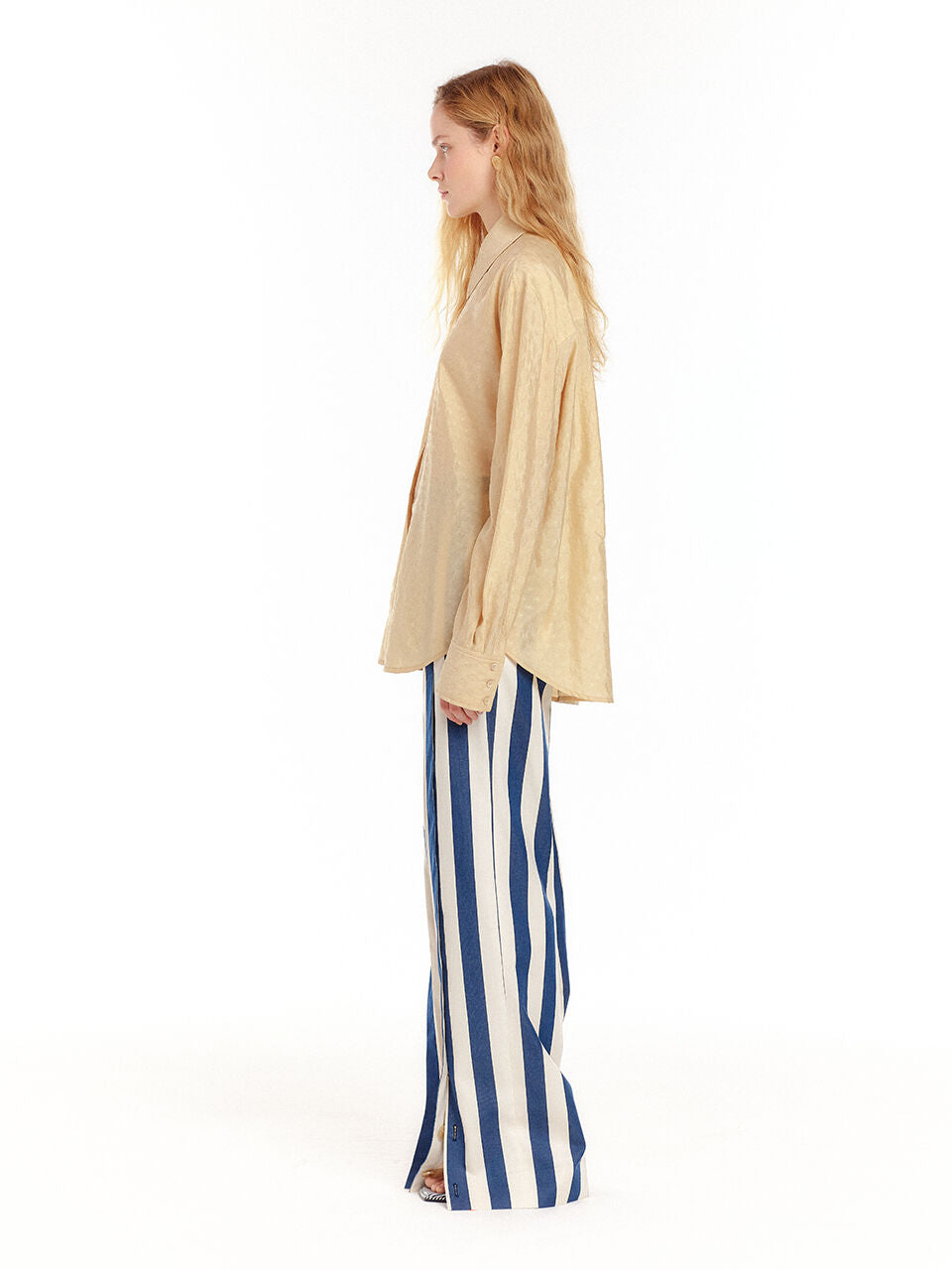 EENK EENK Shirt Textured Silk - Beige