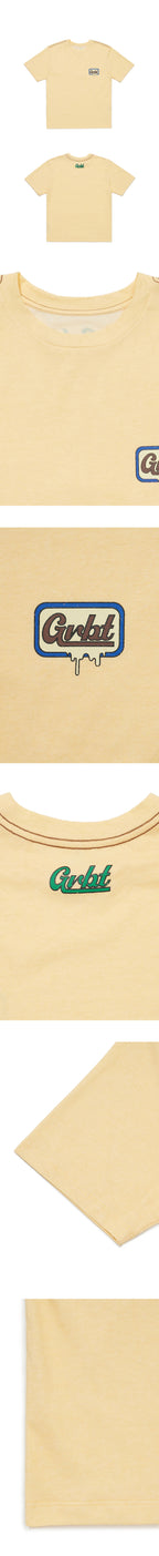 GREENBUTTER Pigment Stitch Point Logo Tee (Yellow)