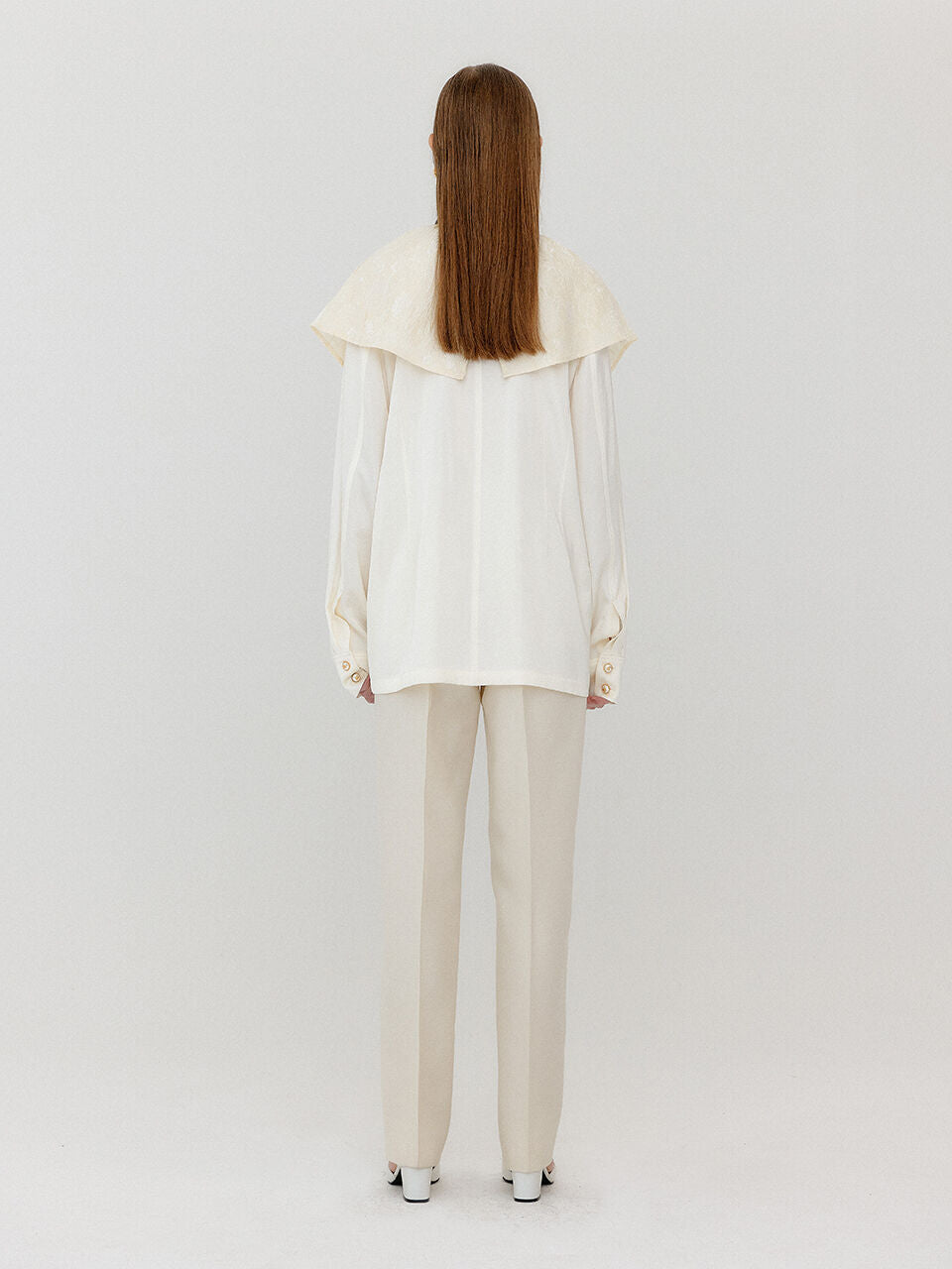 EENK EENK Blouse Big Collared - Ivory