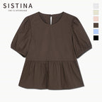 SISTINA Cotton puff sleeve blouse_AWWBLQ21010