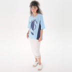 JUNEJUNE SPACE Uniform Boxy T-shirts_Light Blue
