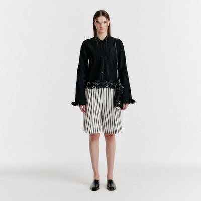 YOVA Tucked Half Shorts - White