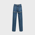 YCH LAYERED JEANS BLUE (F23DB709BL)
