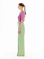 EENK EENK UTIL Pleated Knit Top - Pink