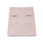 SELF-PORTRAIT (concierge) Self Portrait Knit Mini Skirt – Light Pink (RS23041SKP)