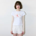 SINOON Unicorn Puff T-Shirt (White)