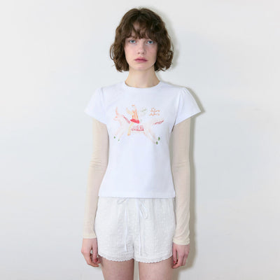 Unicorn Puff T-Shirt (White)