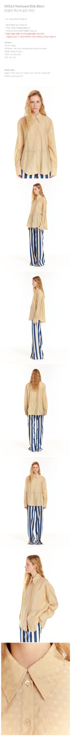 EENK EENK Shirt Textured Silk - Beige