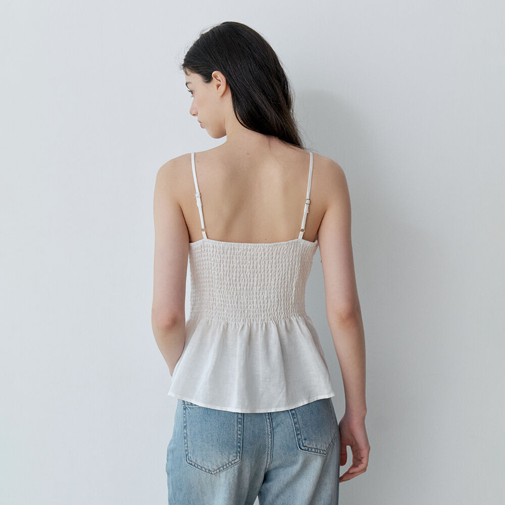 Le' Studio RIBBON STRAP BUSTIER TOP (IV)
