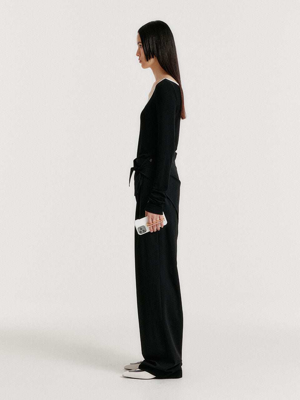 EENK YEDIA Scarfed Pants - Black