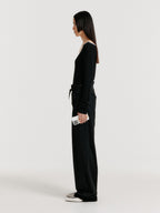 EENK YEDIA Scarfed Pants - Black