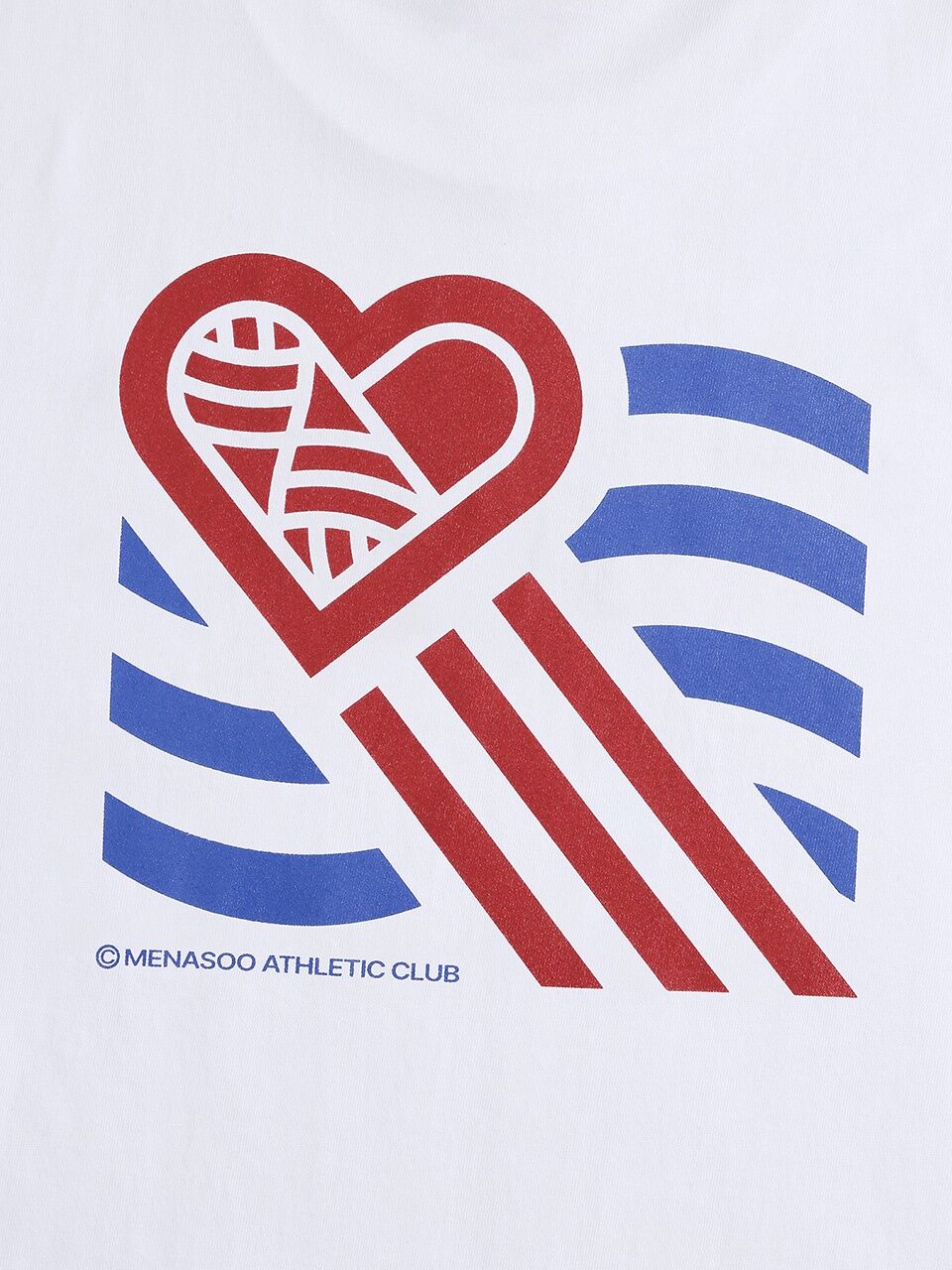MENASOO Wave Hearttrack Graphic T Shirt_White
