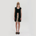 EENK Lace Knit Mini Dress - Black