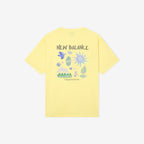 NEW BALANCE NBNEG31643 / UNI Sunny Rainey illustration short sleeve t-shirt (YELLOW)