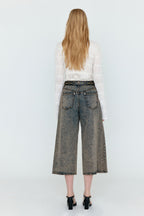 EENK EENK Wide Denim Pants - Khaki Blue