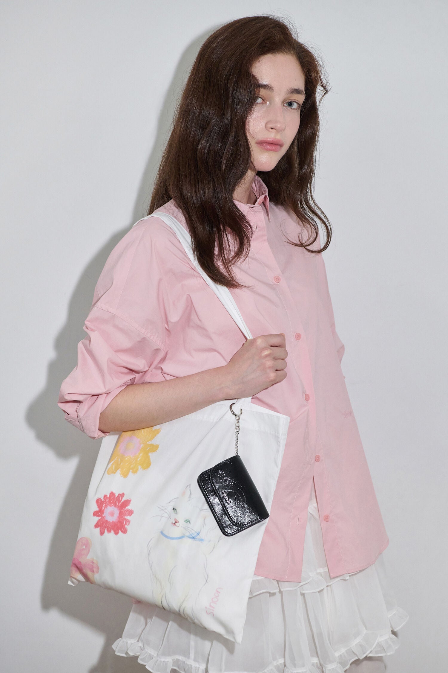 SINOON Basic Over Fit Shirt (Pink)