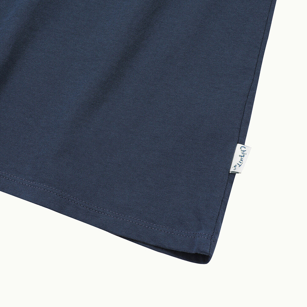 CHIQUITA 8th_Cotton basic sleeveless t-shirt navy 242606SNV (domestic production)
