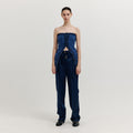 EENK EENK XIOM Double-Belt Straight Pants - Navy