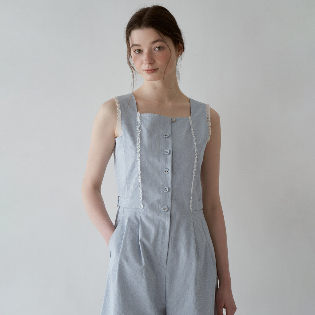 J'ASP J'ASP Jumpsuit Skyblue