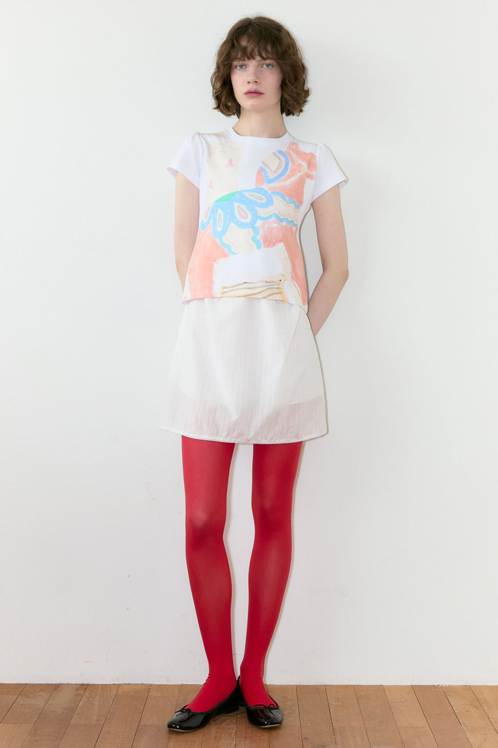 SINOON Big Pony Toy Puff T-Shirt (White)