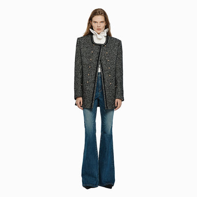 RECYCLE ECO TWEED JACKET BLACK (W24JK2051BK)