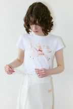 SINOON Unicorn Puff T-Shirt (White)