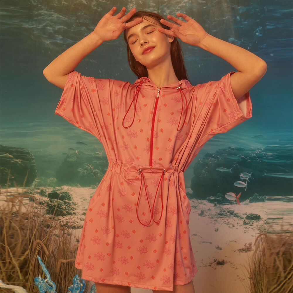 SALTY FLOWER SALTY FLOWER Polyp Hooded Anorak Pink