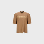 YCH STAY STRANGER-PRINTED TSHIRT BROWN (F24TO9231BR)